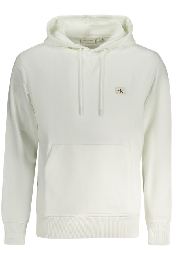CALVIN KLEIN FELPA SENZA ZIP UOMO BIANCO