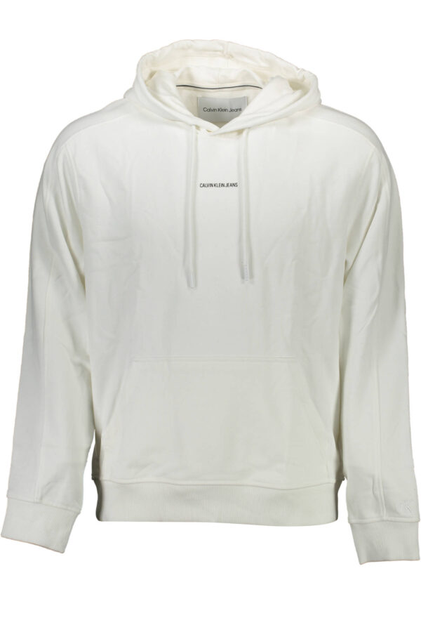 CALVIN KLEIN FELPA SENZA ZIP UOMO BIANCO