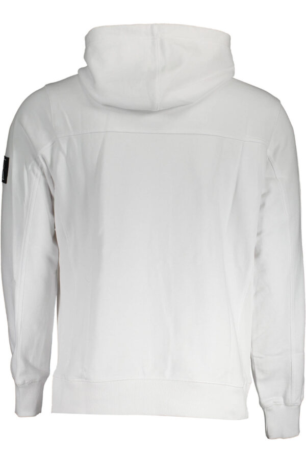 CALVIN KLEIN FELPA SENZA ZIP UOMO BIANCO - immagine 2