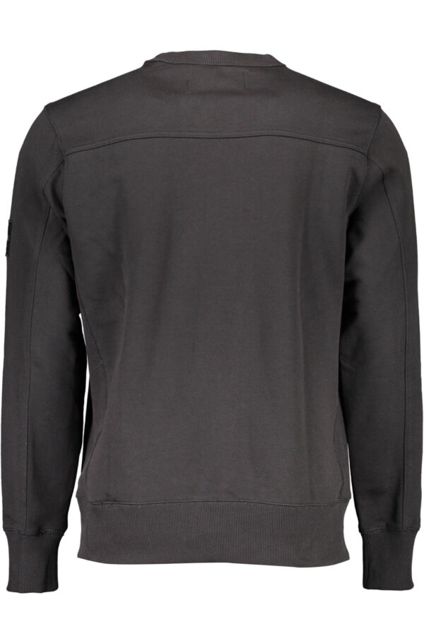CALVIN KLEIN FELPA SENZA ZIP UOMO NERO - immagine 2
