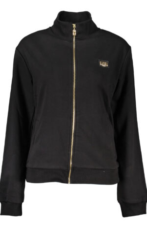 CAVALLI CLASS FELPA CON ZIP DONNA NERO