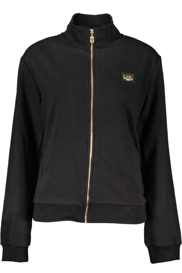 CAVALLI CLASS FELPA CON ZIP DONNA NERO