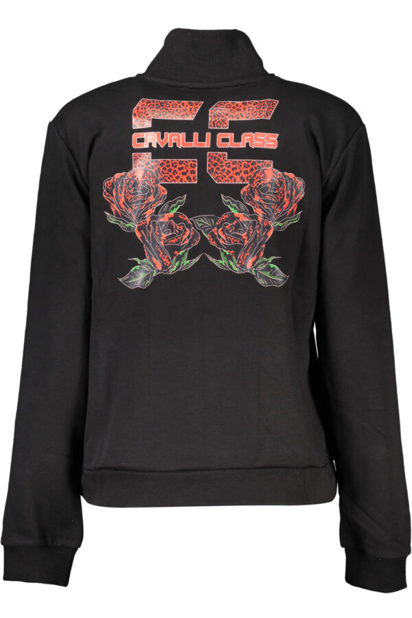 CAVALLI CLASS FELPA CON ZIP DONNA NERO - immagine 2