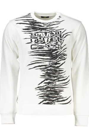 CAVALLI CLASS FELPA SENZA ZIP UOMO BIANCO