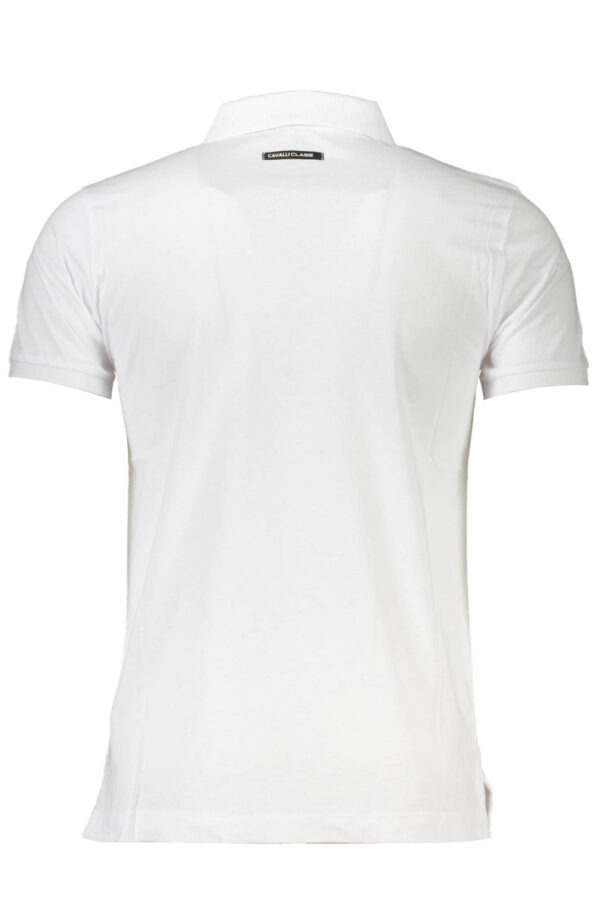 CAVALLI CLASS POLO MANICHE CORTE UOMO BIANCO - immagine 2