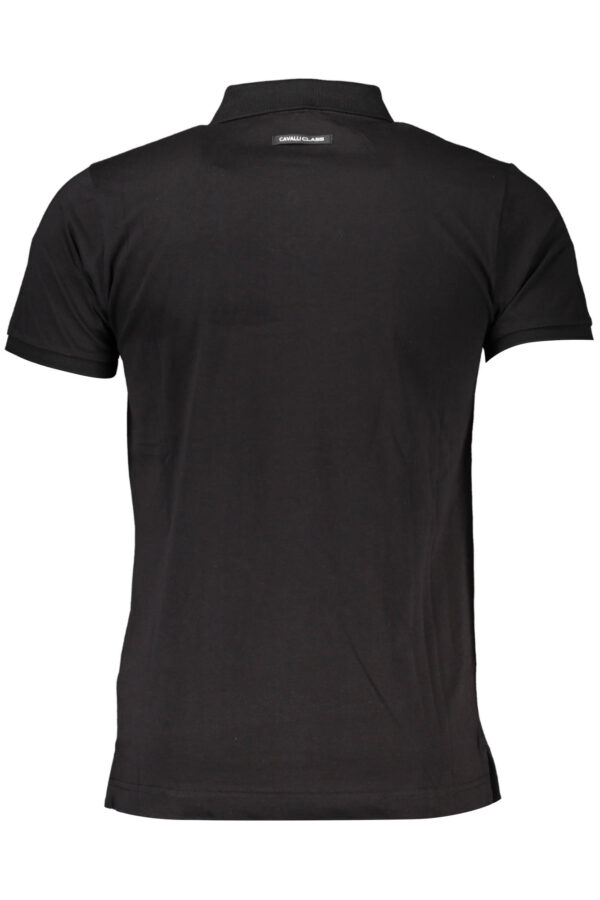 CAVALLI CLASS POLO MANICHE CORTE UOMO NERO - immagine 2