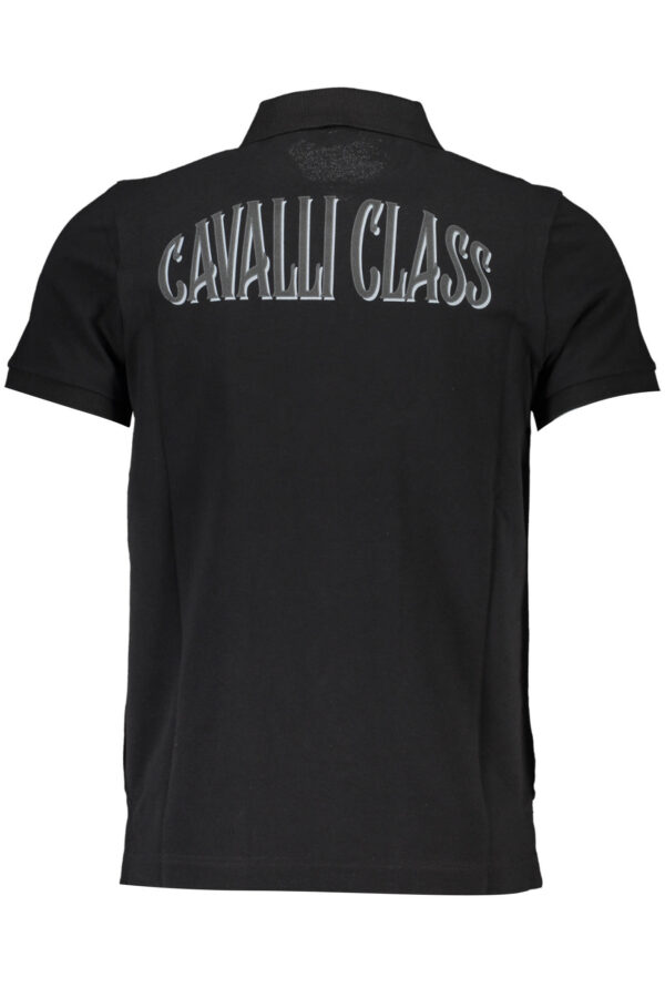CAVALLI CLASS POLO MANICHE CORTE UOMO NERO - immagine 2