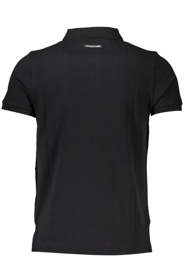CAVALLI CLASS POLO MANICHE CORTE UOMO NERO - immagine 2