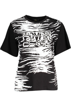 CAVALLI CLASS T-SHIRT MANICHE CORTE DONNA NERO