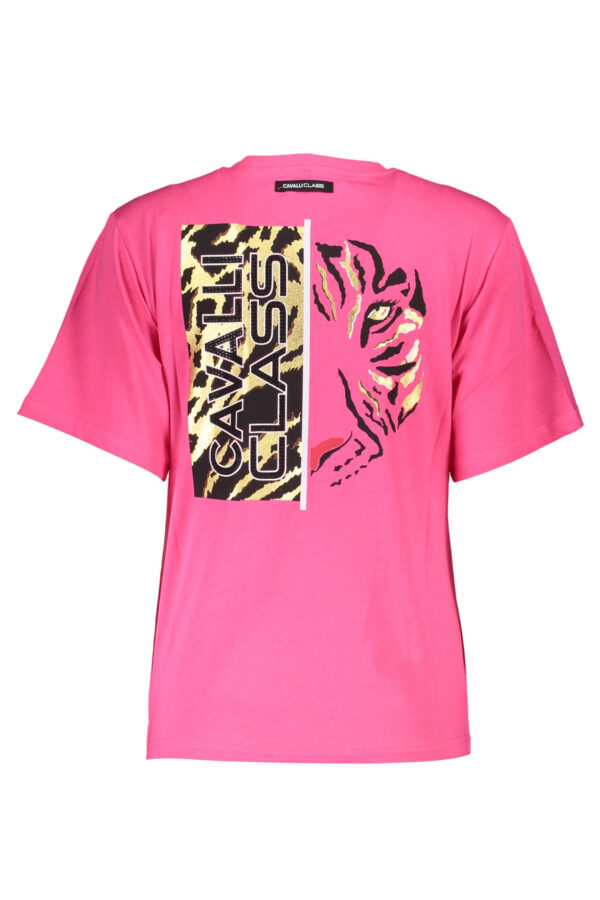 CAVALLI CLASS T-SHIRT MANICHE CORTE DONNA ROSA - immagine 2