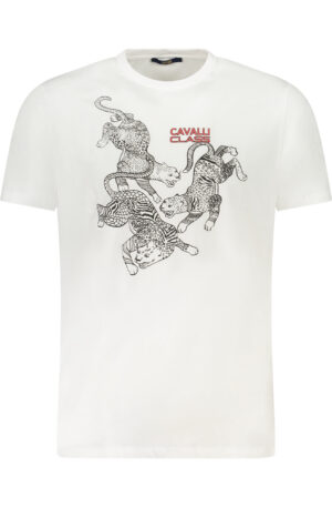 CAVALLI CLASS T-SHIRT MANICHE CORTE UOMO BIANCO