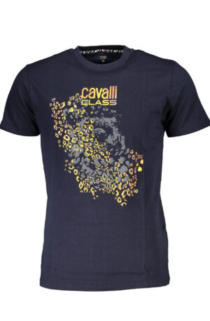 CAVALLI CLASS T-SHIRT MANICHE CORTE UOMO BLU