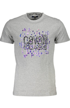 CAVALLI CLASS T-SHIRT MANICHE CORTE UOMO GRIGIO