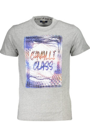 CAVALLI CLASS T-SHIRT MANICHE CORTE UOMO GRIGIO