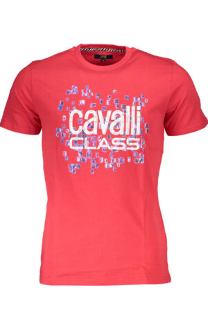 CAVALLI CLASS T-SHIRT MANICHE CORTE UOMO ROSSO