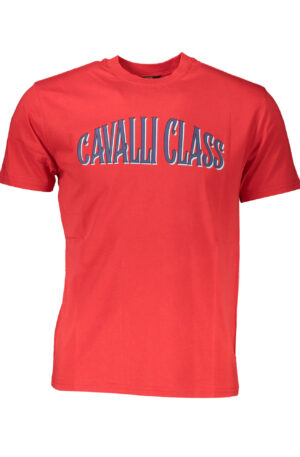 CAVALLI CLASS T-SHIRT MANICHE CORTE UOMO ROSSO