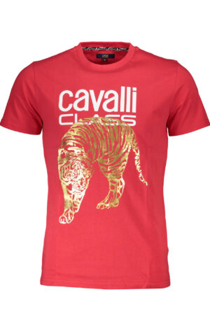 CAVALLI CLASS T-SHIRT MANICHE CORTE UOMO ROSSO