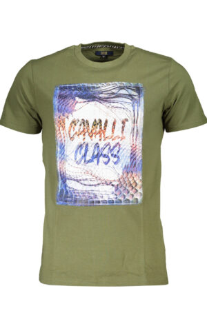 CAVALLI CLASS T-SHIRT MANICHE LUNGHET-SHIRT MANIC UOMO VERDE
