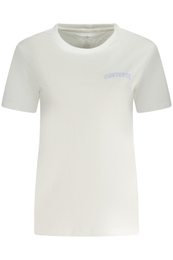 CONVERSE T-SHIRT MANICHE CORTE DONNA BIANCO