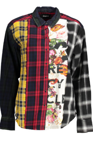 DESIGUAL CAMICIA MANICHE LUNGHE DONNA NERO