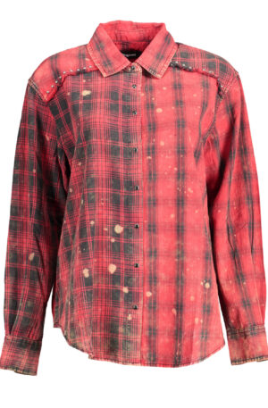 DESIGUAL CAMICIA MANICHE LUNGHE DONNA ROSSO