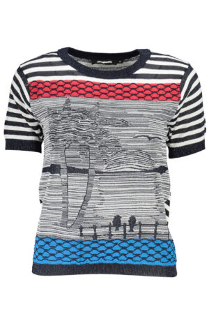 DESIGUAL MAGLIA DONNA BLU