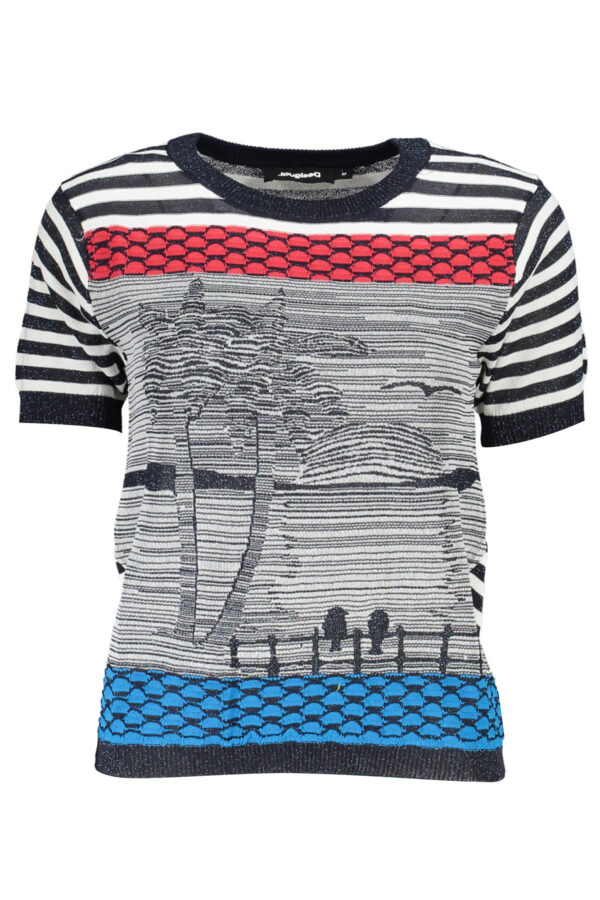 DESIGUAL MAGLIA DONNA BLU