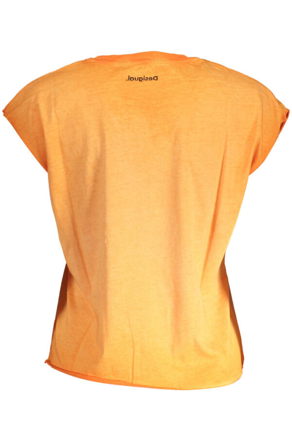 DESIGUAL T-SHIRT MANICHE CORTE DONNA ARANCIO - immagine 2