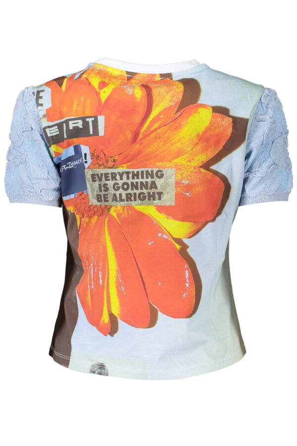 DESIGUAL T-SHIRT MANICHE CORTE DONNA AZZURRO - immagine 2