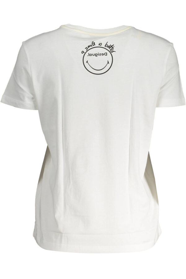 DESIGUAL T-SHIRT MANICHE CORTE DONNA BIANCO - immagine 2