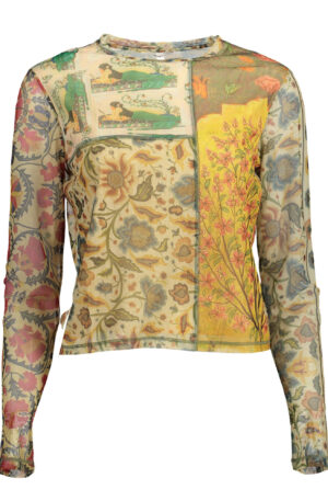 DESIGUAL T-SHIRT MANICHE LUNGHE DONNA BEIGE