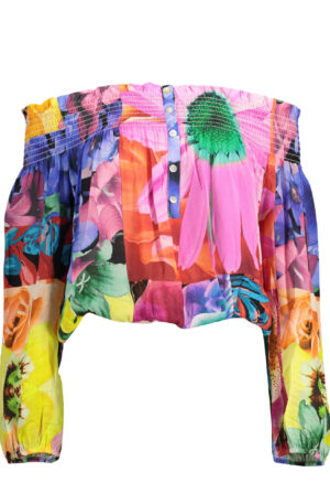 DESIGUAL T-SHIRT MANICHE LUNGHE DONNA ROSA