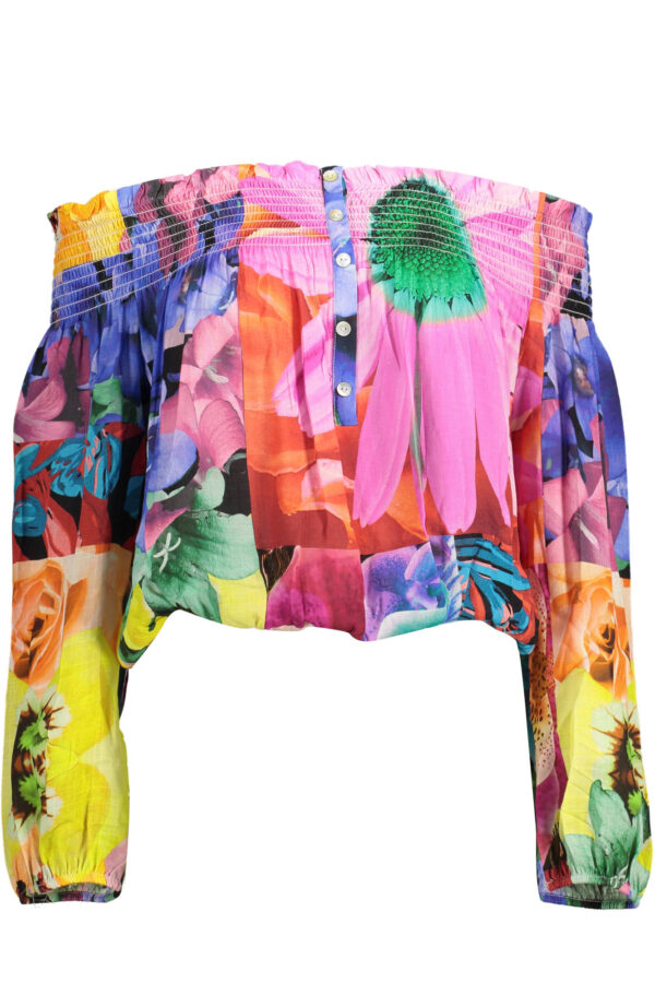DESIGUAL T-SHIRT MANICHE LUNGHE DONNA ROSA