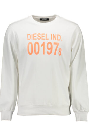 DIESEL FELPA SENZA ZIP UOMO BIANCO