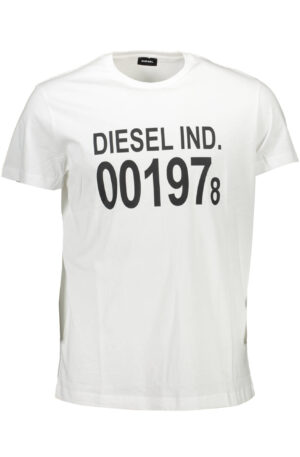 DIESEL T-SHIRT MANICHE CORTE UOMO BIANCO