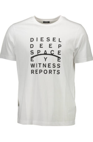 DIESEL T-SHIRT MANICHE CORTE UOMO BIANCO