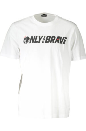 DIESEL T-SHIRT MANICHE CORTE UOMO BIANCO
