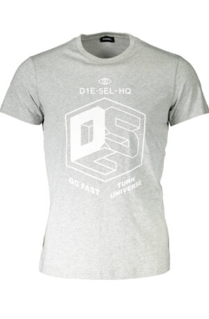DIESEL T-SHIRT MANICHE CORTE UOMO GRIGIO