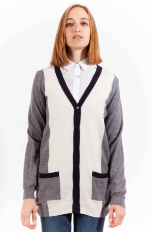 GANT CARDIGAN DONNA GRIGIO