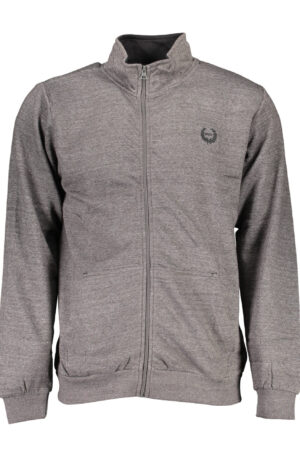 GIAN MARCO VENTURI FELPA CON ZIP UOMO GRIGIO