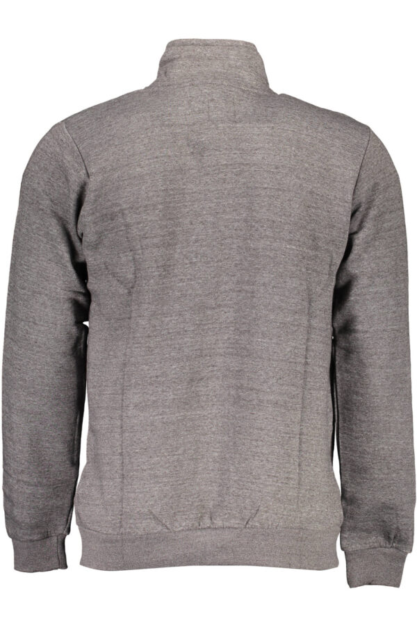 GIAN MARCO VENTURI FELPA CON ZIP UOMO GRIGIO - immagine 2