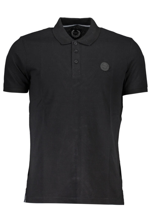 GIAN MARCO VENTURI POLO MANICHE CORTE UOMO NERO
