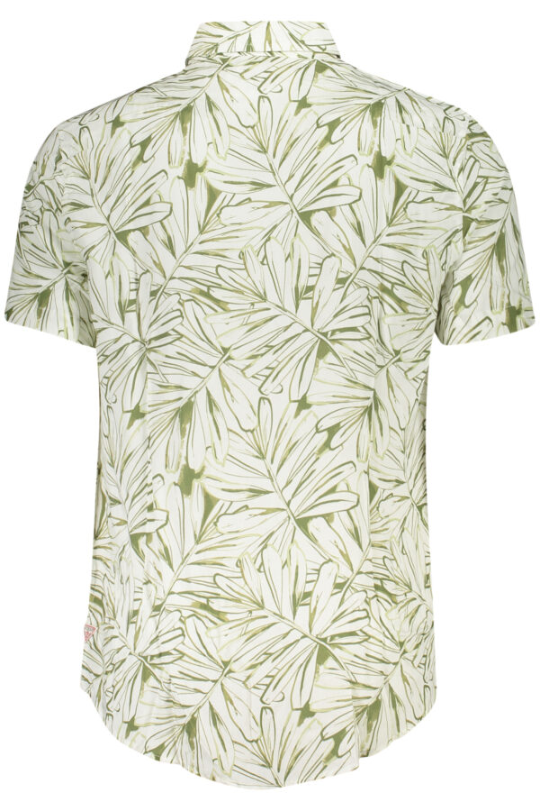 GUESS JEANS CAMICIA MANICHE CORTE UOMO BIANCO - immagine 2