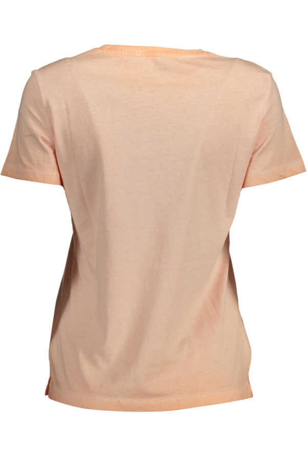 GUESS JEANS T-SHIRT MANICHE CORTE DONNA ROSA - immagine 2