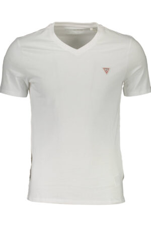 GUESS JEANS T-SHIRT MANICHE CORTE UOMO BIANCO