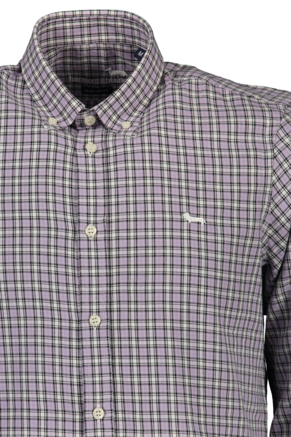HARMONT & BLAINE CAMICIA MANICHE LUNGHE UOMO VIOLA - immagine 2