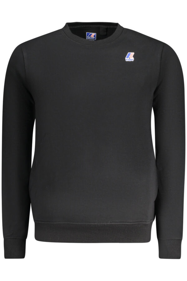 K-WAY FELPA SENZA ZIP UOMO NERO
