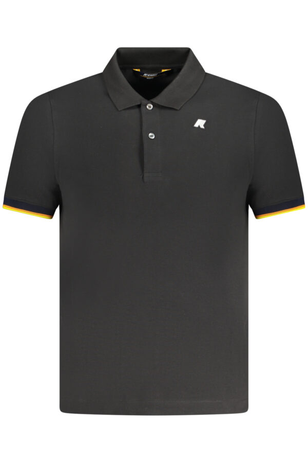 K-WAY POLO MANICHE CORTE UOMO NERO