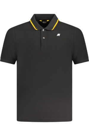 K-WAY POLO MANICHE CORTE UOMO NERO
