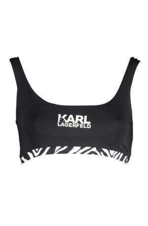 KARL LAGERFELD BEACHWEAR COSTUME PARTE SOPRA DONNA NERO